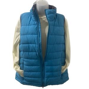 Women's Blue Puffer Vest